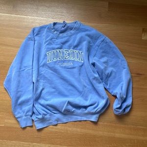 Blue sweatshirt